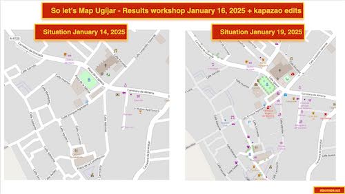 Before/after shot of a round of mapping