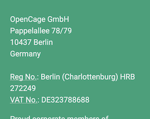 Our official address has changed
