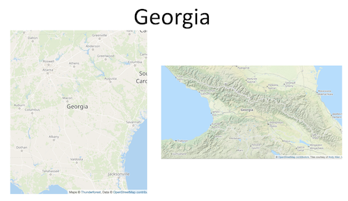 "Georgia, both state and country"