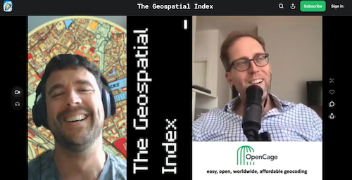 "Speaking with host Wil Waters on the Geospatial Index podcast"