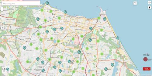 "Vaccination sites in Fortaleza"