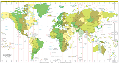 "World timezone map"