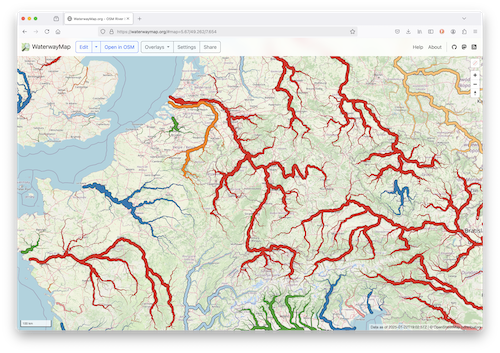 WaterwayMap screenshot